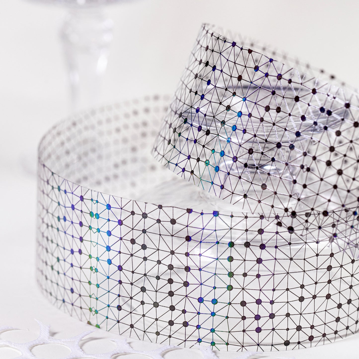 1 Roll Holographic Lace Start Web PET Tape YLXL