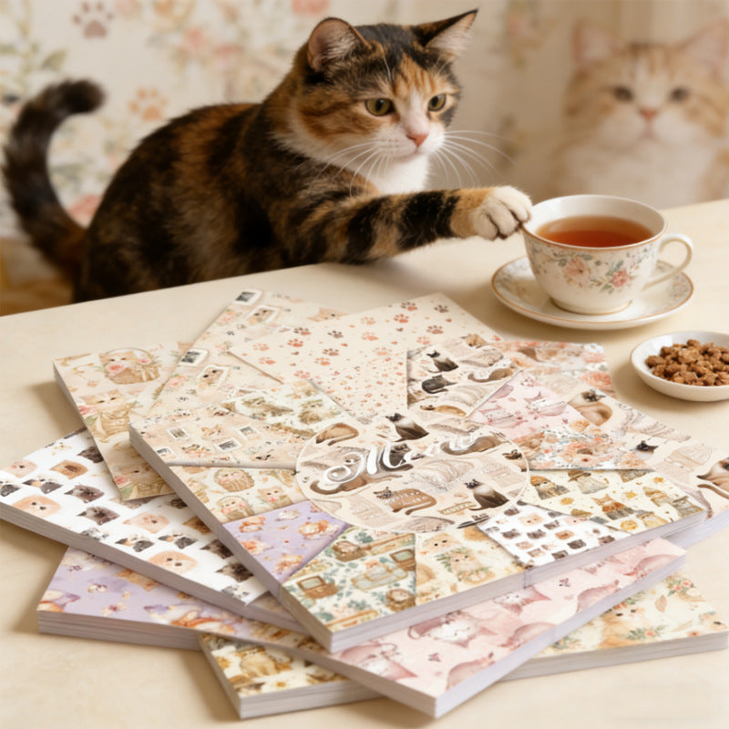 6 inch Cute Cat Scrapbook Paper Pad SKP465