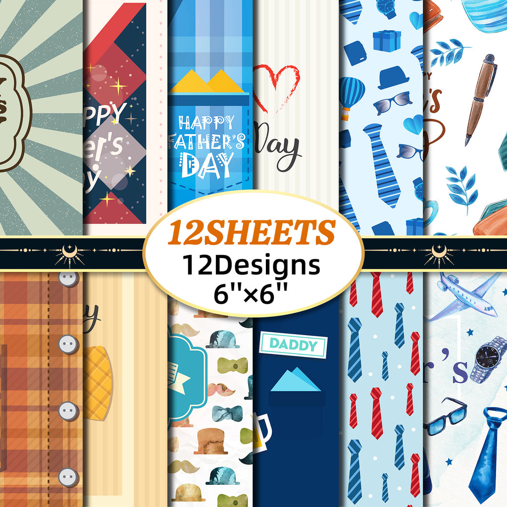 6 inch Father's Day Scrapbook Paper Pad PA799