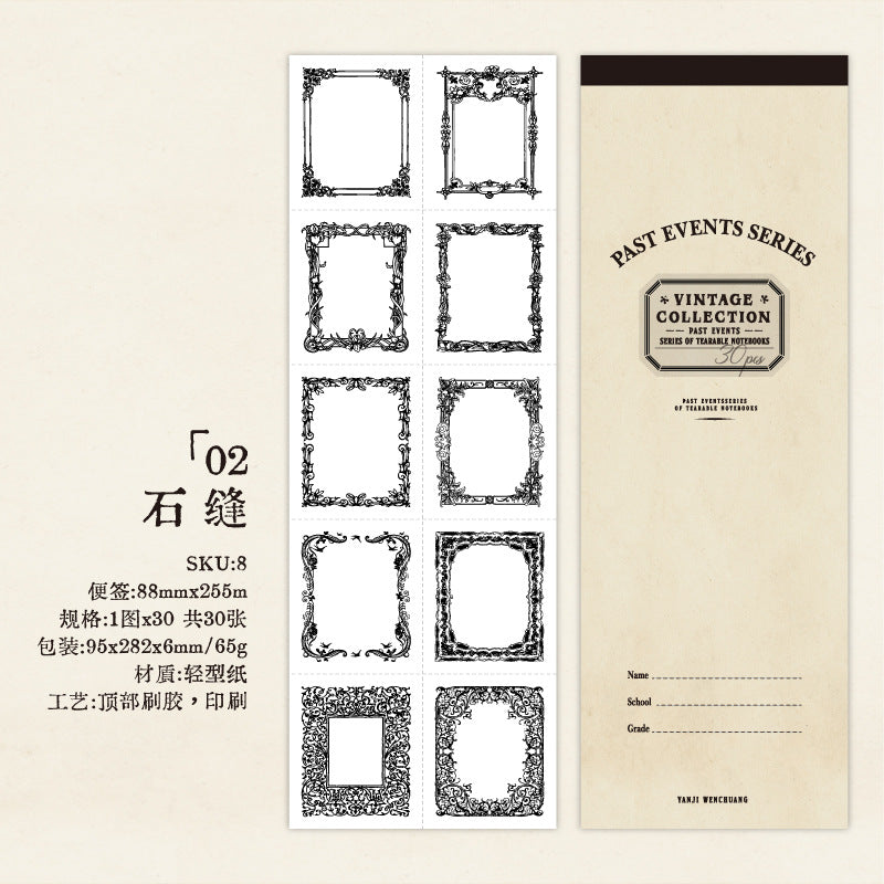 30 Pcs Creative Notepad Paper WRZS