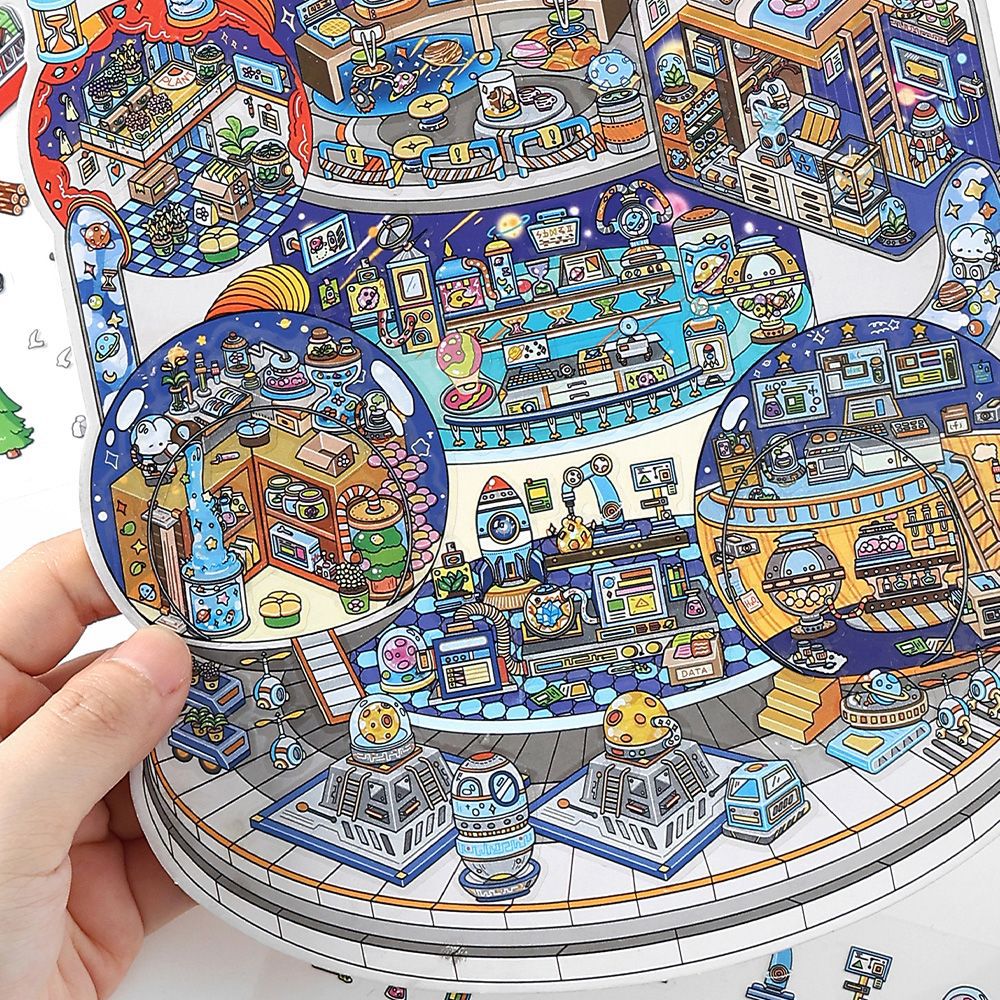 3D Home Scene Stickers Kit WDXW3