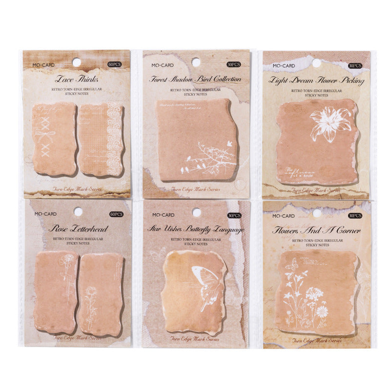 20 Pcs Floral Sticky Note Paper SBYJ