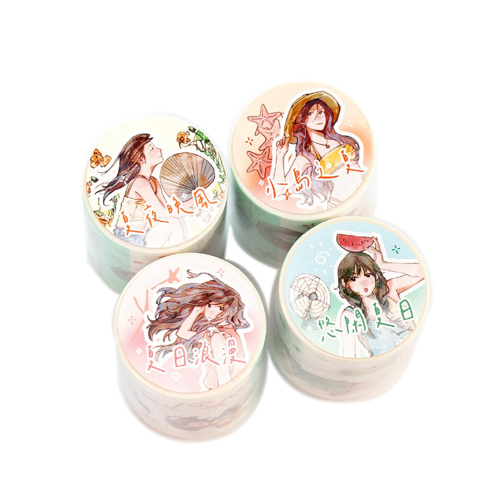 1 Roll Holiday Girl Washi Tape SHZQ