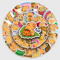 50 Pcs Vinyl Capybara Stickers ST701