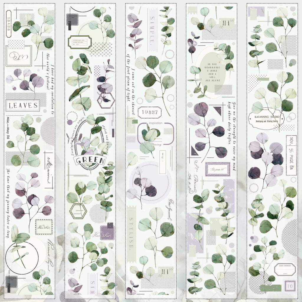 Floral Decorative Tape Rolls- Eucalyptus