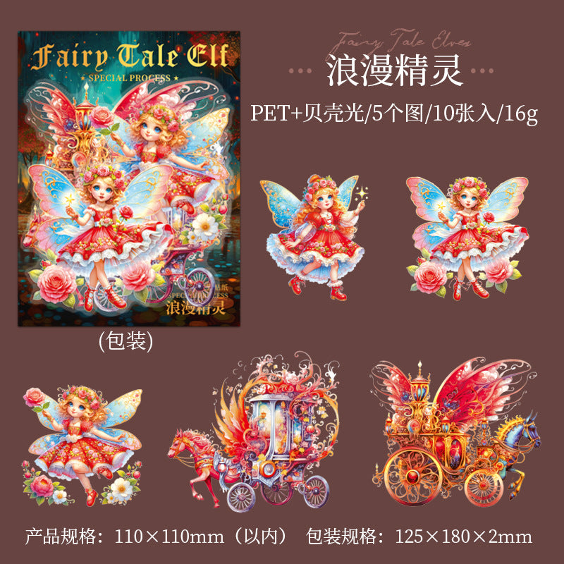 10 Pcs Cute Fairy PET Stickers THXJl