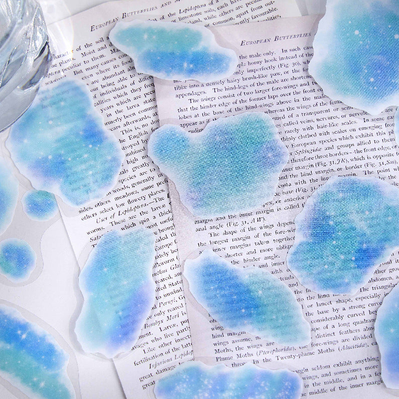 20 Pcs Watercolor Themed PET Stickers CWSY