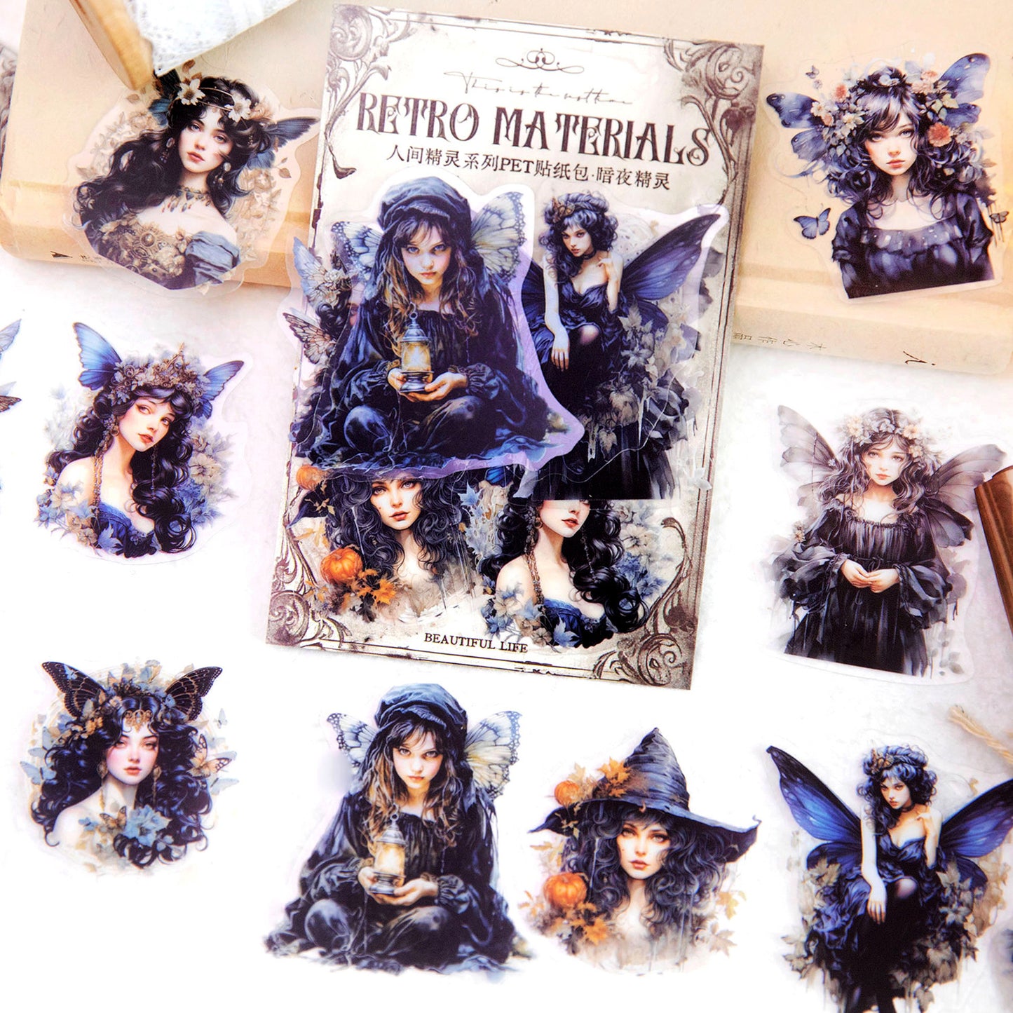 20 Pcs Fairy PET Stickers RJJL