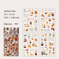 4 Sheet Rest Time Theme PET Stickers YMCX