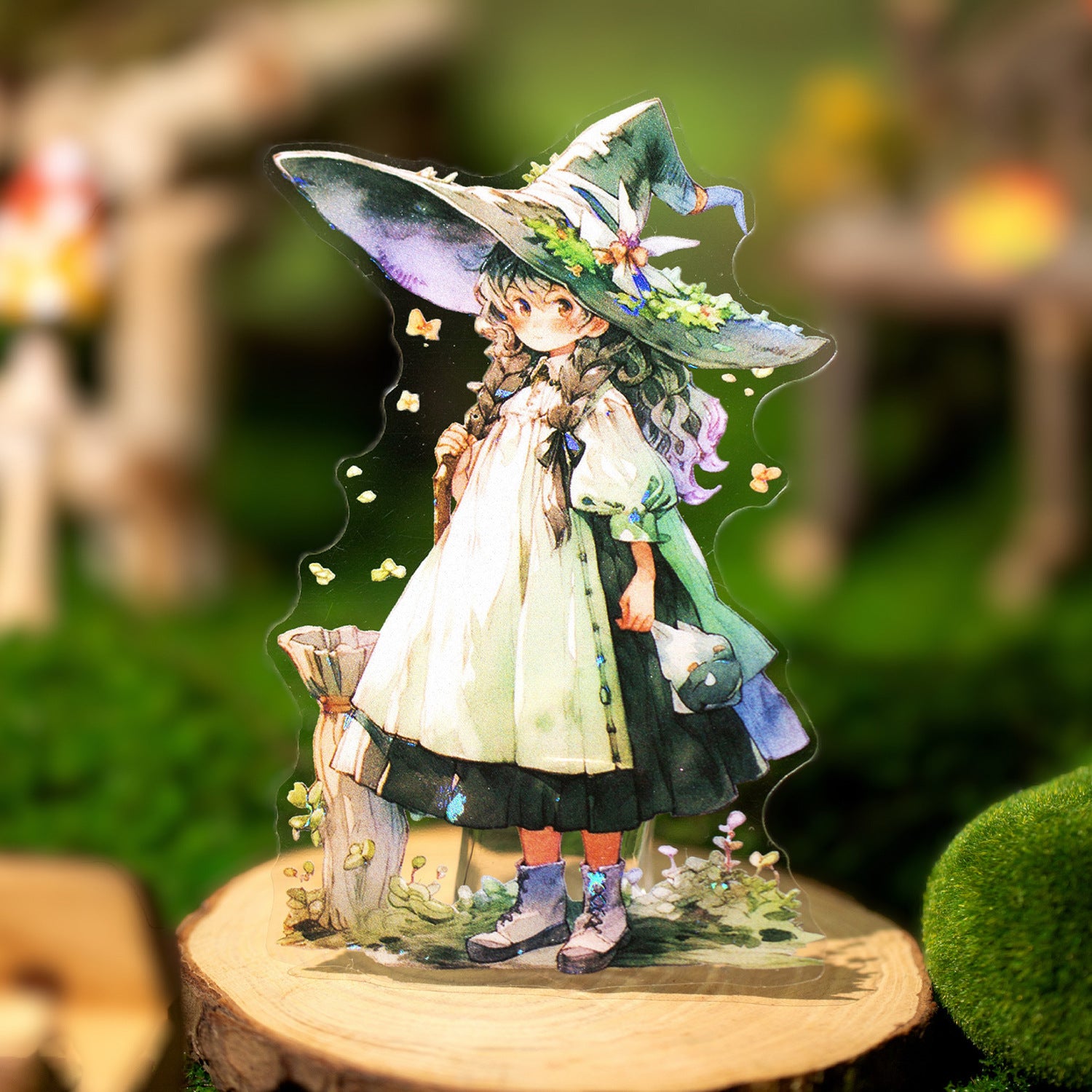 10 Pcs Magic Girl PET Stickers MNGSL