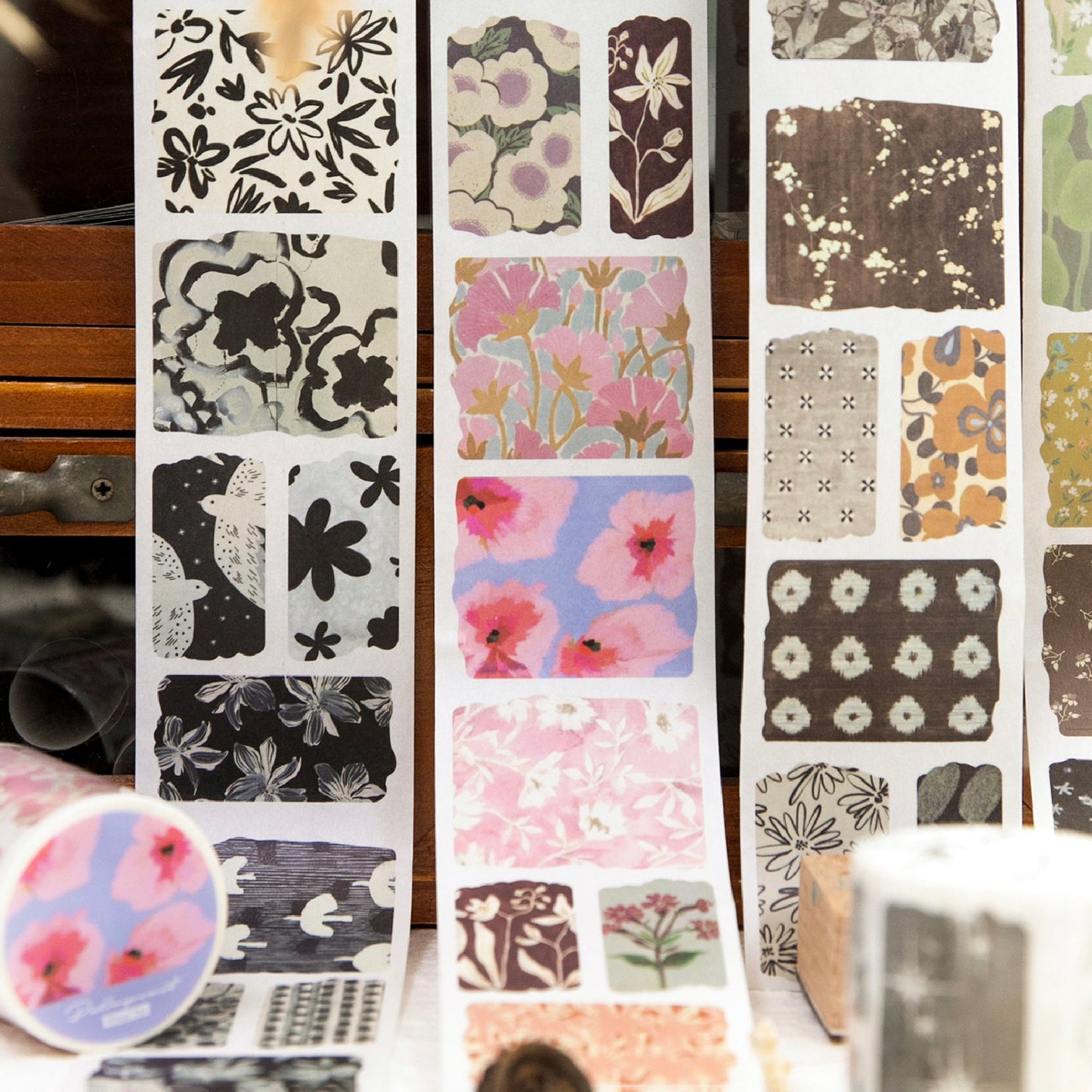 1 Roll Floral Washi Stickers Tape KSZY