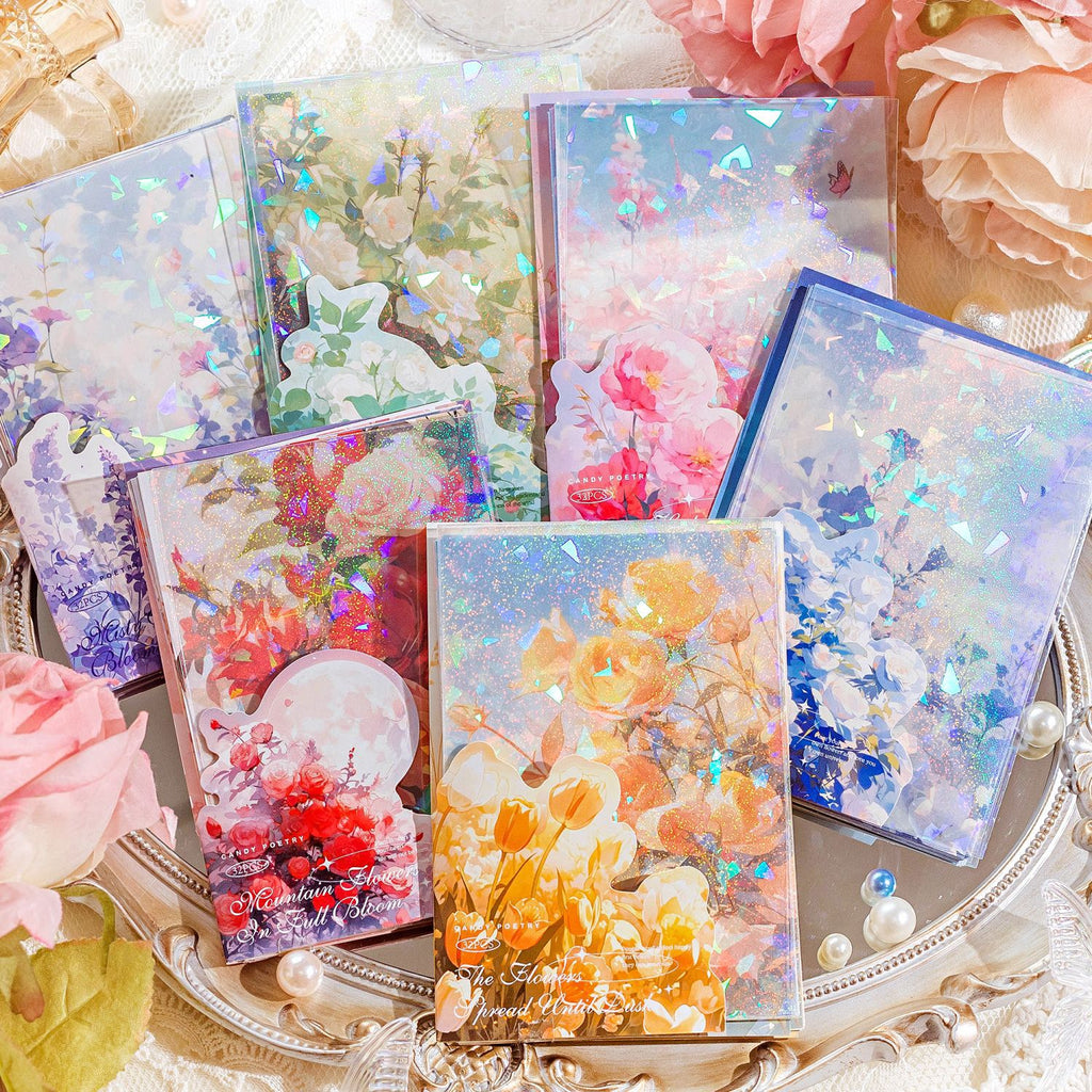 30 Pcs Floral Scrapbook Paper MZHJ