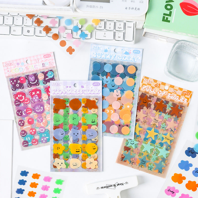 6 Sheets Emoji Star Planner Stickers TMBQ
