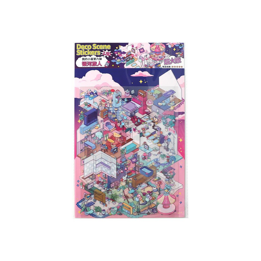 3D Shop Scene DIY PET Stickers JRYY