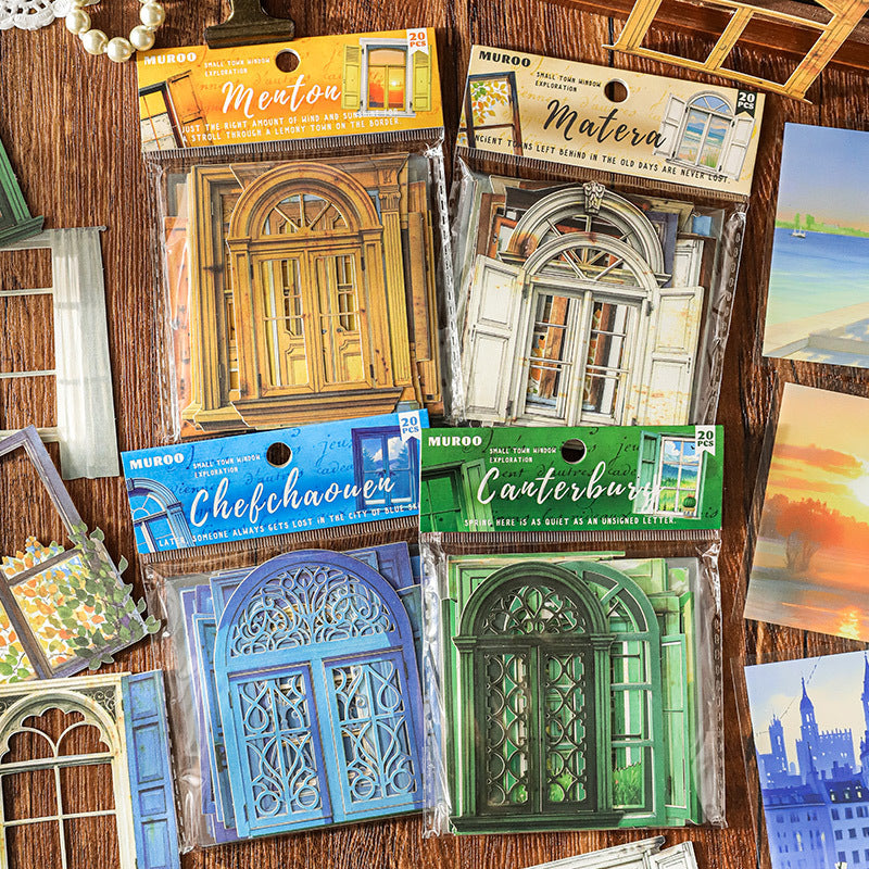 20 Pcs Window Door Stickers XZTC