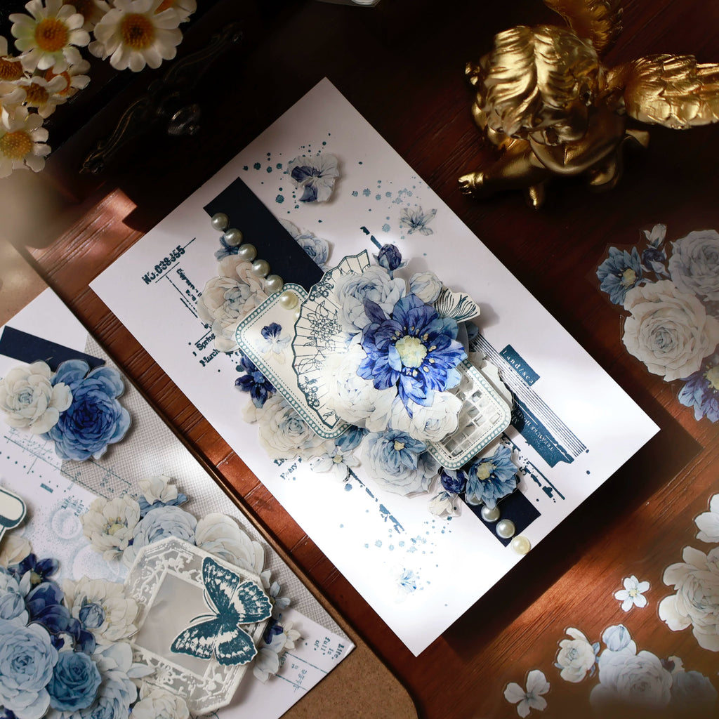 Floral Decorative Tape Rolls- Frost Islet Flora