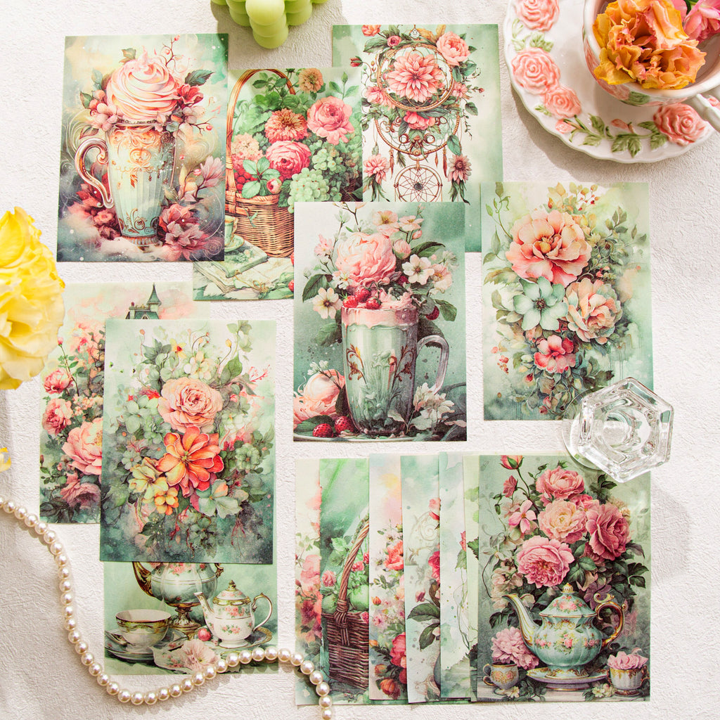 30 Pcs Creative Scrapbook Paper SJYH
