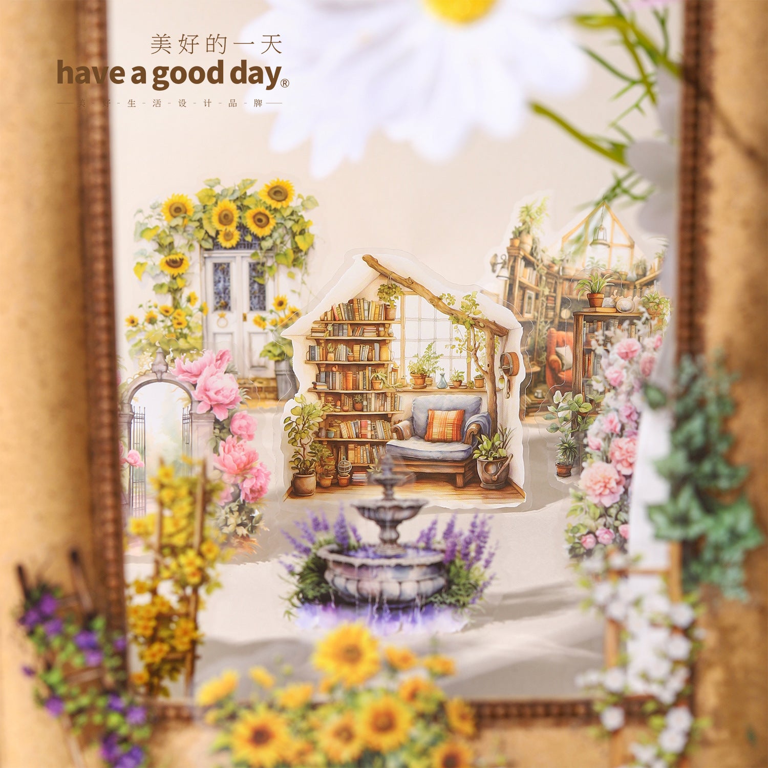 30 Pcs Garden Theme PET Stickers HYYJ