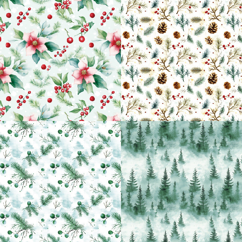 6 inch Christmas Scrapbook Paper Pad SKP553