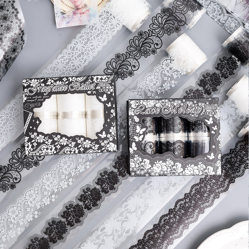 6 Rolls Lace PET Tape Set QMHY