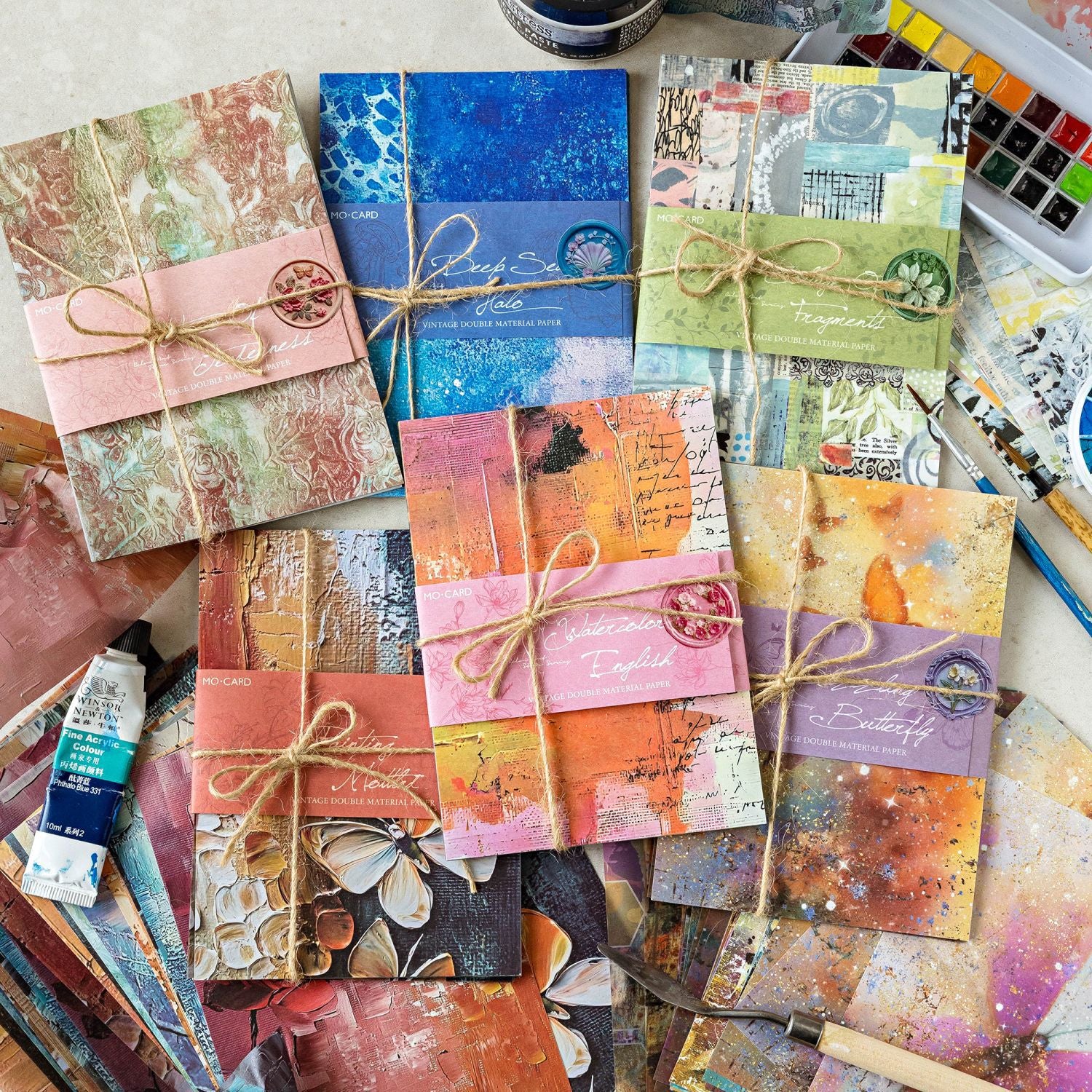 20 Pcs Color Art Theme Scrapbook Paper CSYSSD