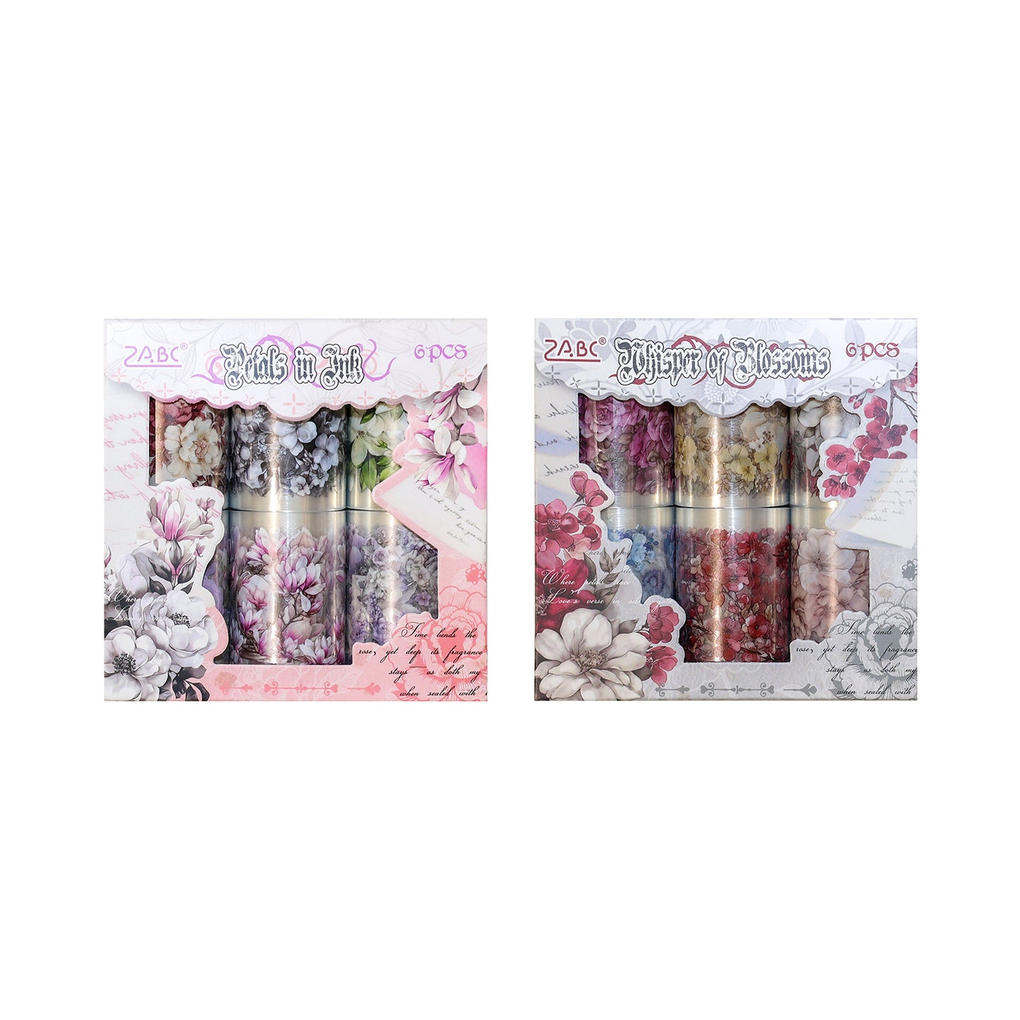 6 Rolls Flower PET Sticker Tapes Kit SYHZ