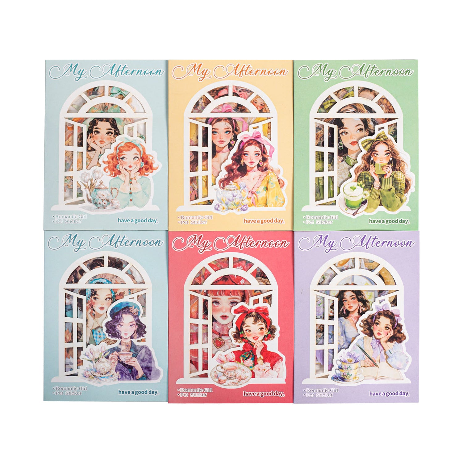 20 Pcs Girl PET Stickers WDWHSG