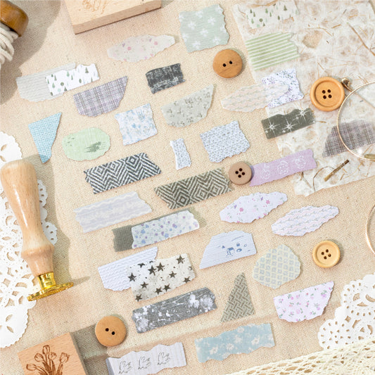 50 Pcs Fabric Texture Stickers BYSH