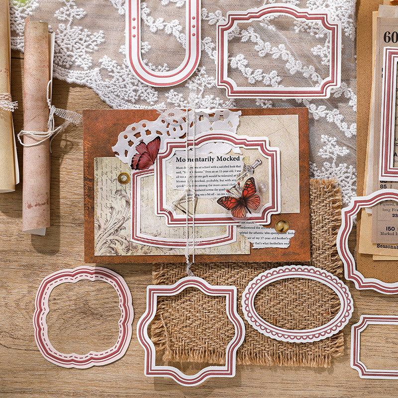 30 Pcs Vintage Frame Paper YFLX