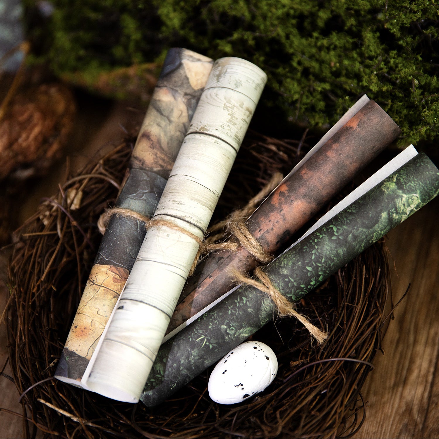 30 Pcs Nature Texture Scrapbook Paper SYZZ