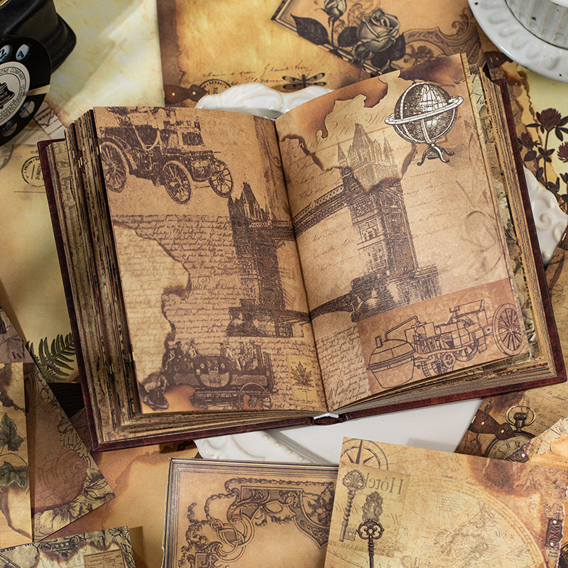 192 Sheets Vintage Junk Journal Paper Book YFSG