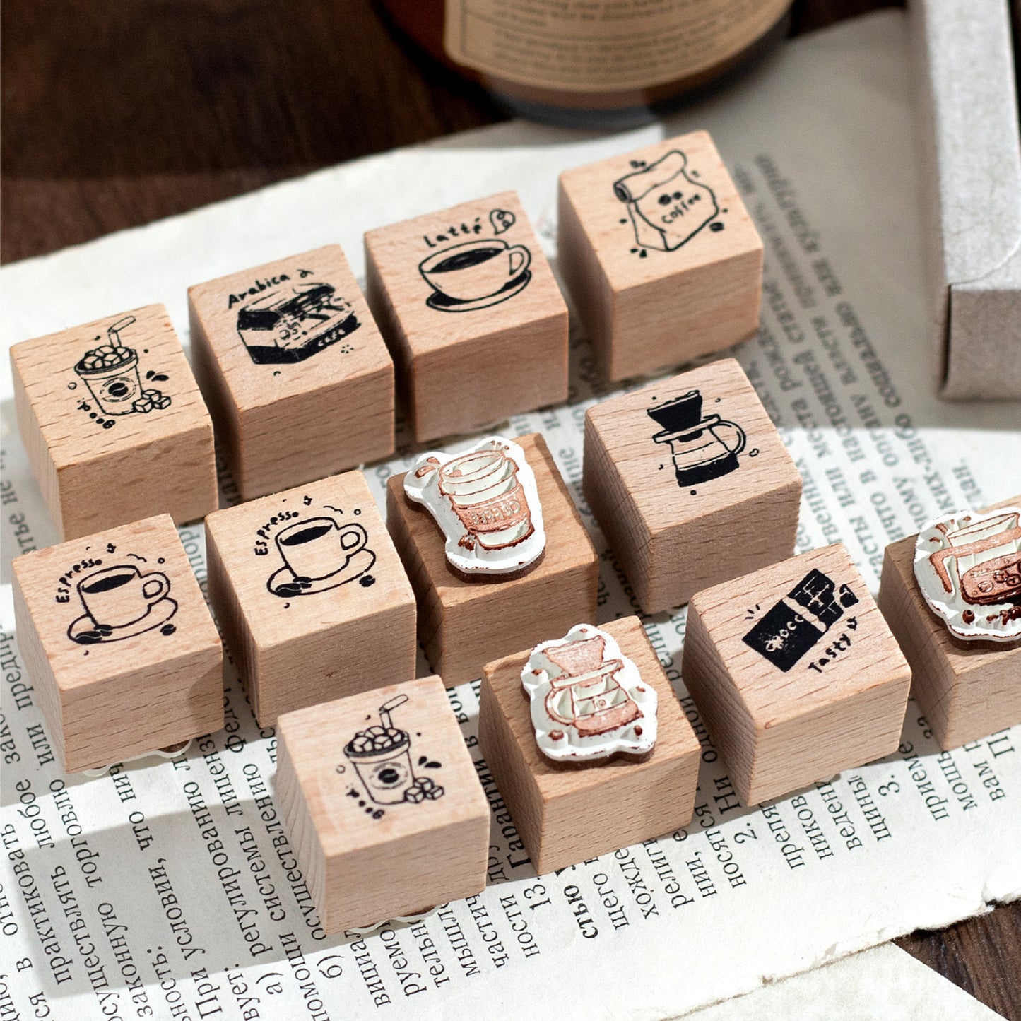 9 Roll Reading Lifestyle Wooden Stamp SGDSH