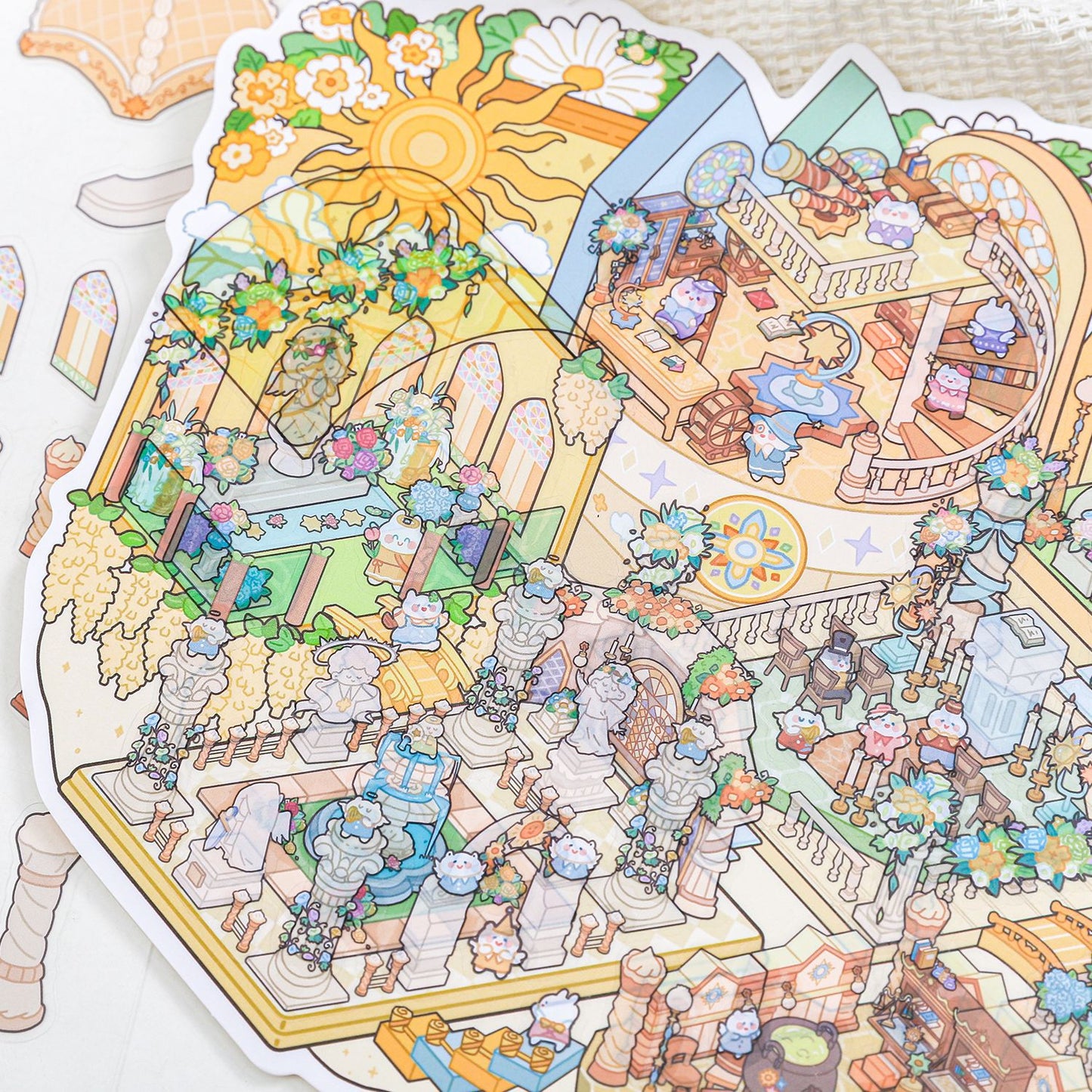 3D Amusement Park Scene Diy Stickers Kit HJMY