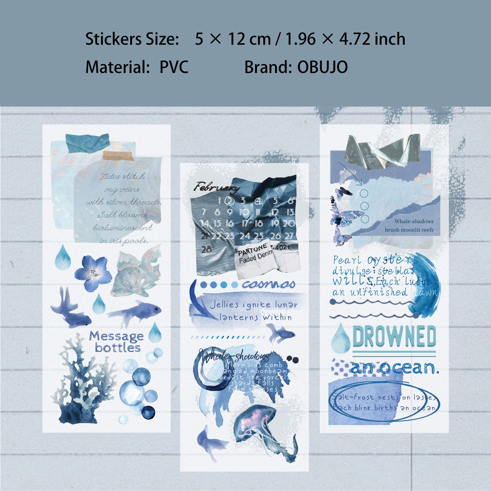 3 Sheets Love Letter Theme Transfer Stickers QSXY