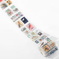 Vintage Philately Stamp PET Sticker Sheet Strip- Wild Animal