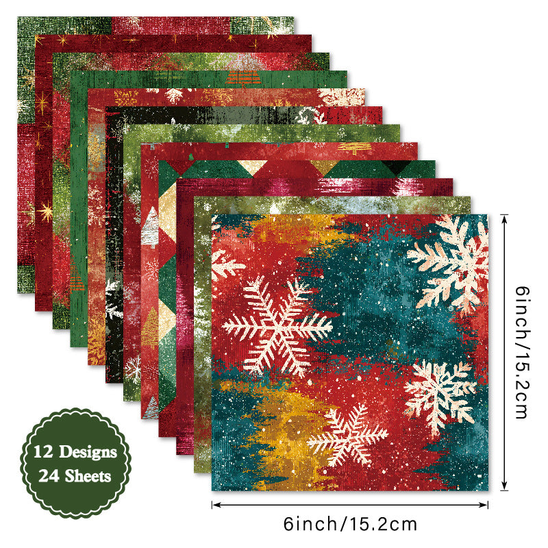 6 inch Christmas Scrapbook Paper Pad SKP2452