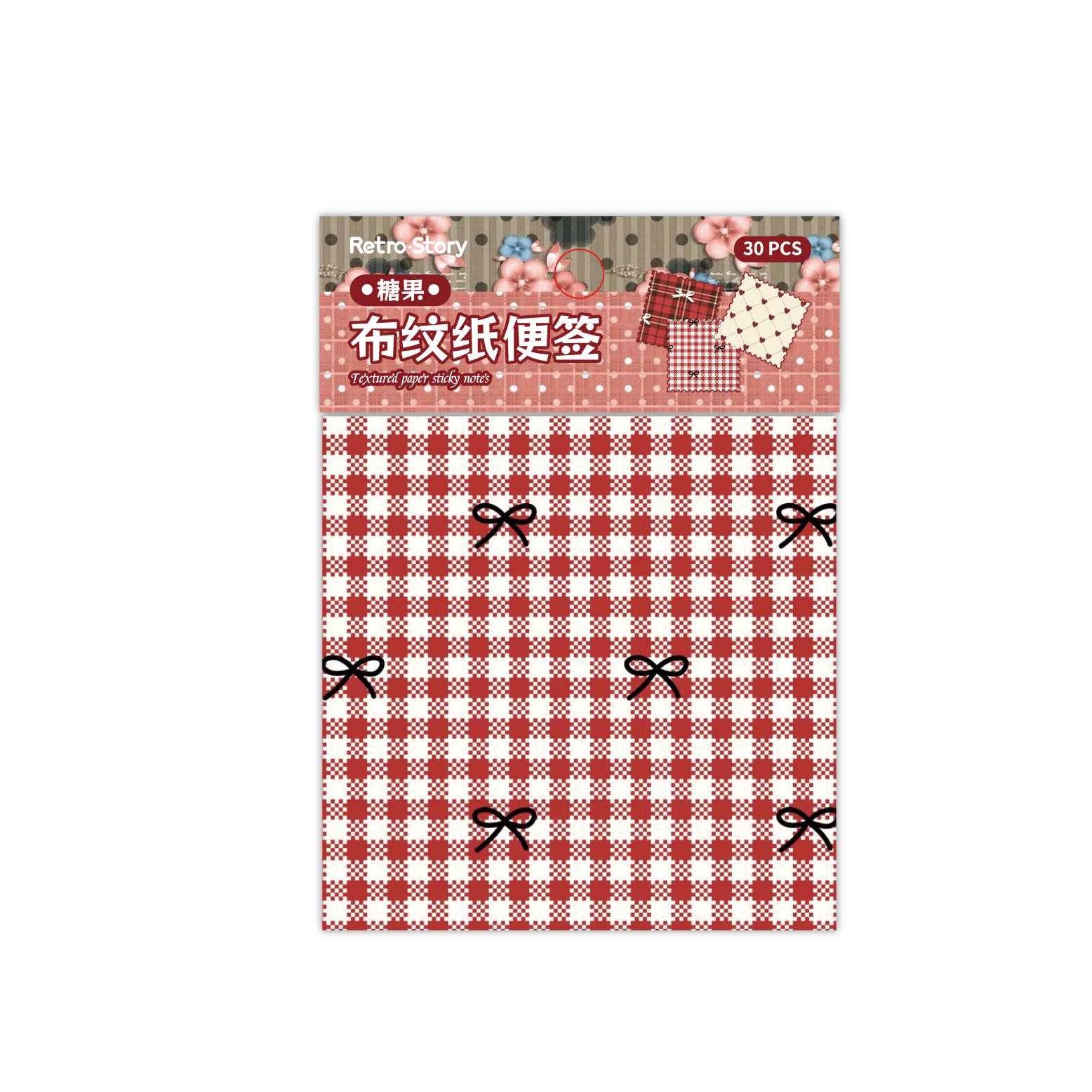 30 Pcs Floral Grid Basic Scrapbook Paper BWZX