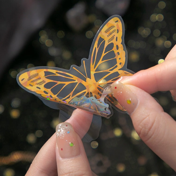 20 Pcs Holographic Butterfly Stickers FTLZM