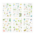 6 Pcs Everyday Journal PET Stickers - Fresh