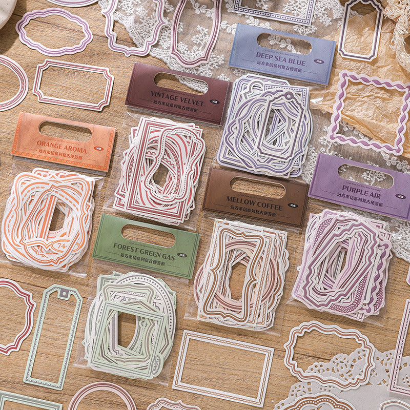 30 Pcs Vintage Frame Paper YFLX
