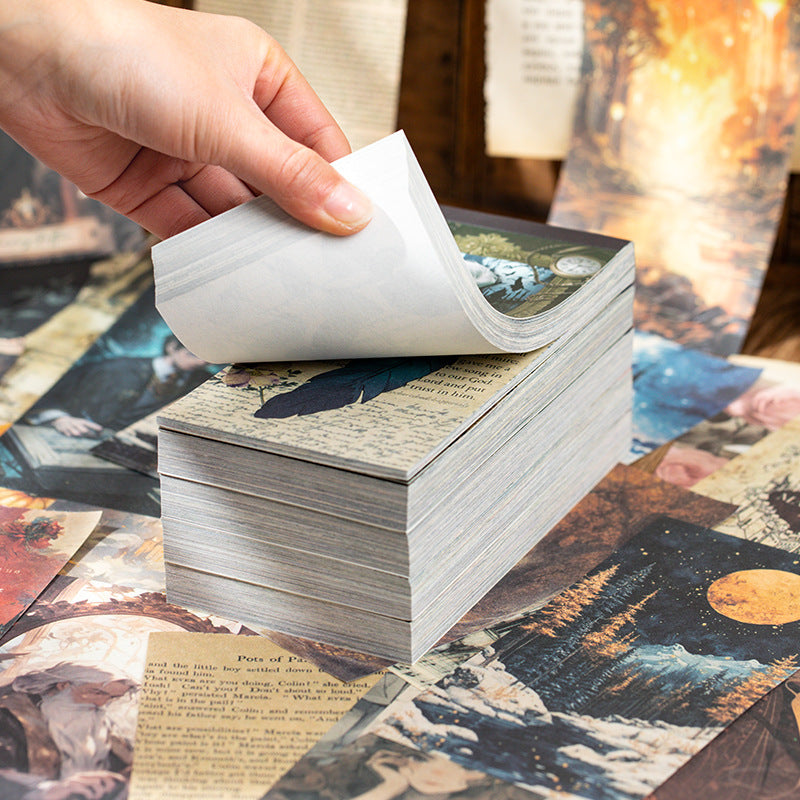 100 Pcs Vintage Junk Journal Paper PTYS