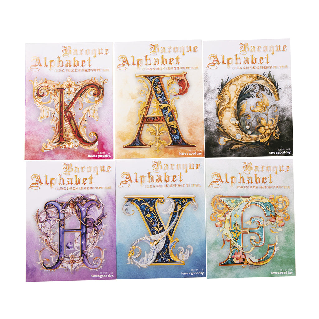 36 Pcs Letter PET Stickers ZMYS