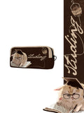 Cats Hate Study "Reluctant Scholar" Canvas Box Pencil Case