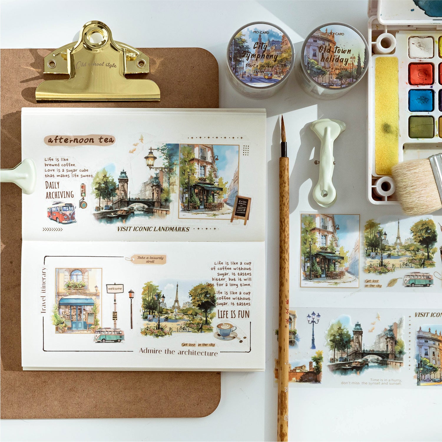 1 Roll Travel Theme PET Tape KSYDLC