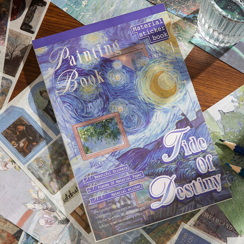 A5 Mixed Material Sticker Book - Painting