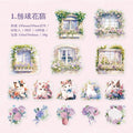30 Pcs Window Themed PET Stickers LGCT