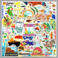 50Pcs Australia Travel Vinyl Stickers TRV11