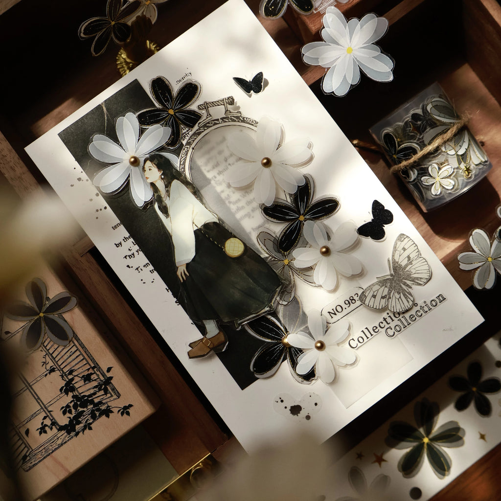 Floral Decorative Tape Rolls- Nocturne Canto