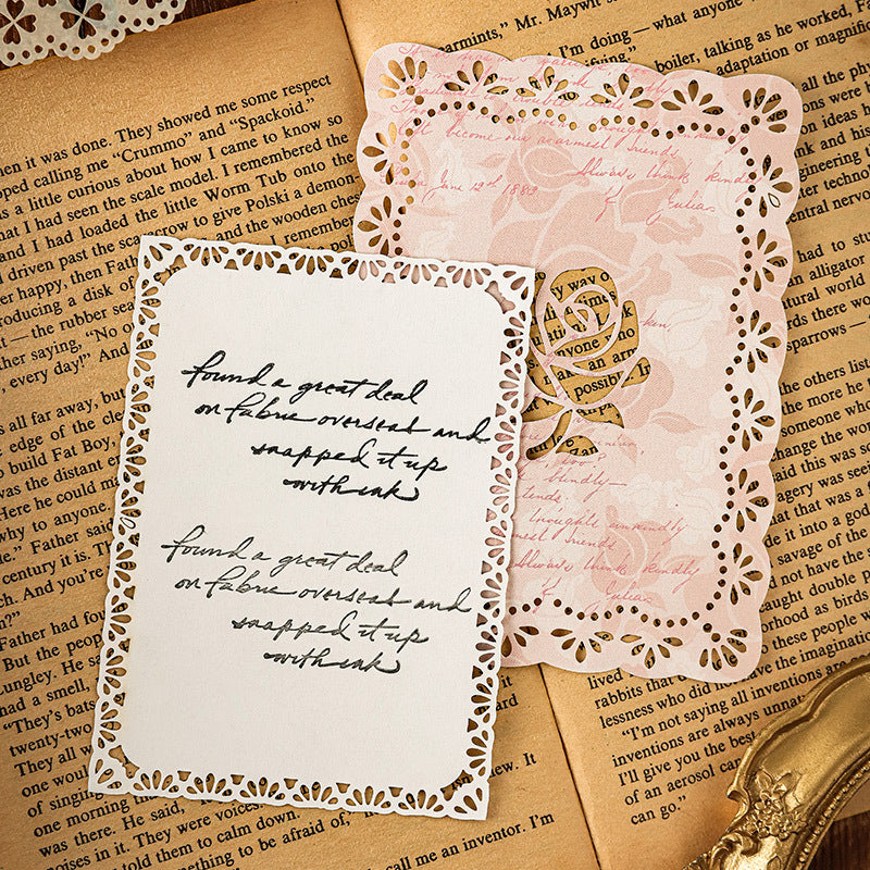 20 Pcs Hollow Cutout Lace Paper BEBLS