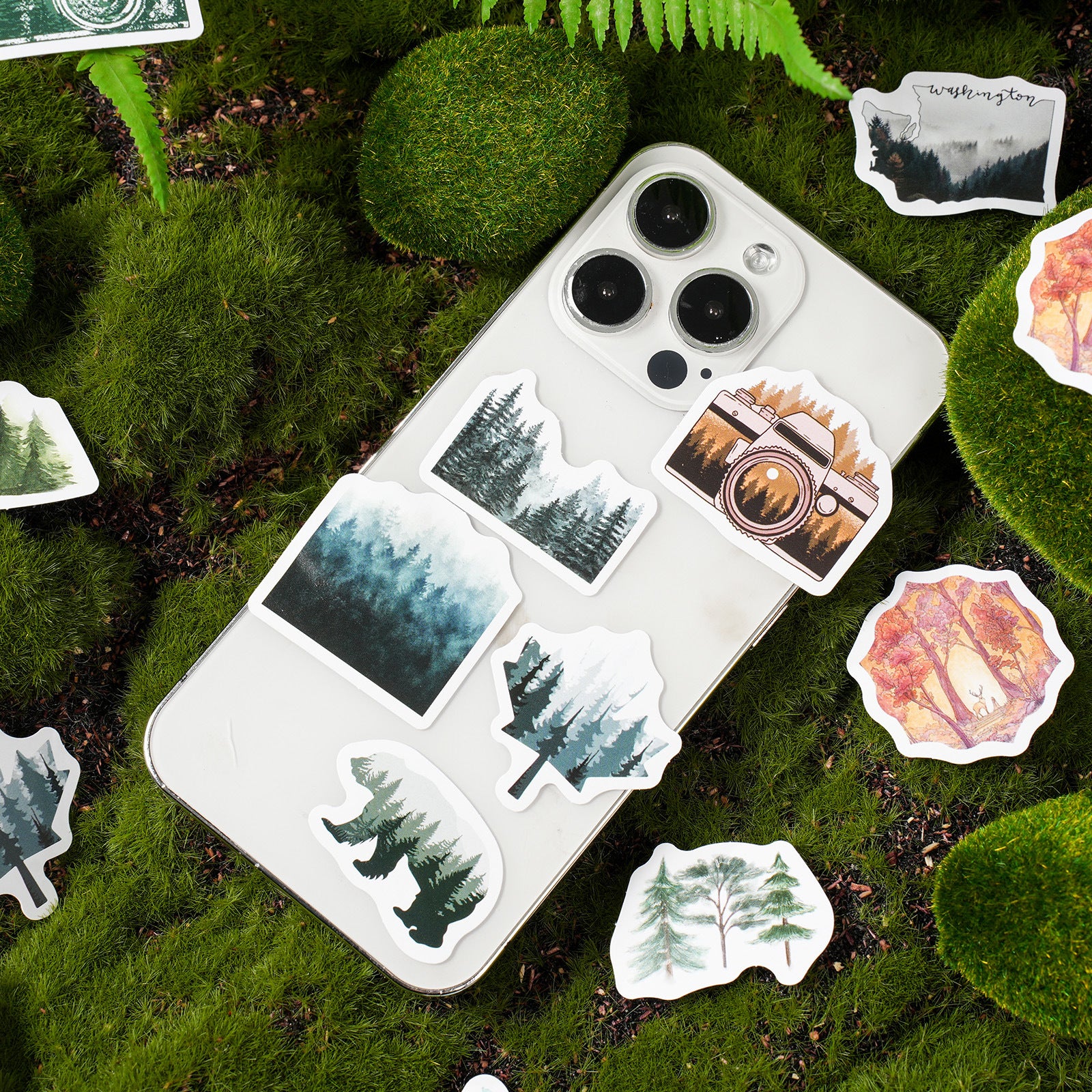 46 Pcs Forest Stikers SLQJ